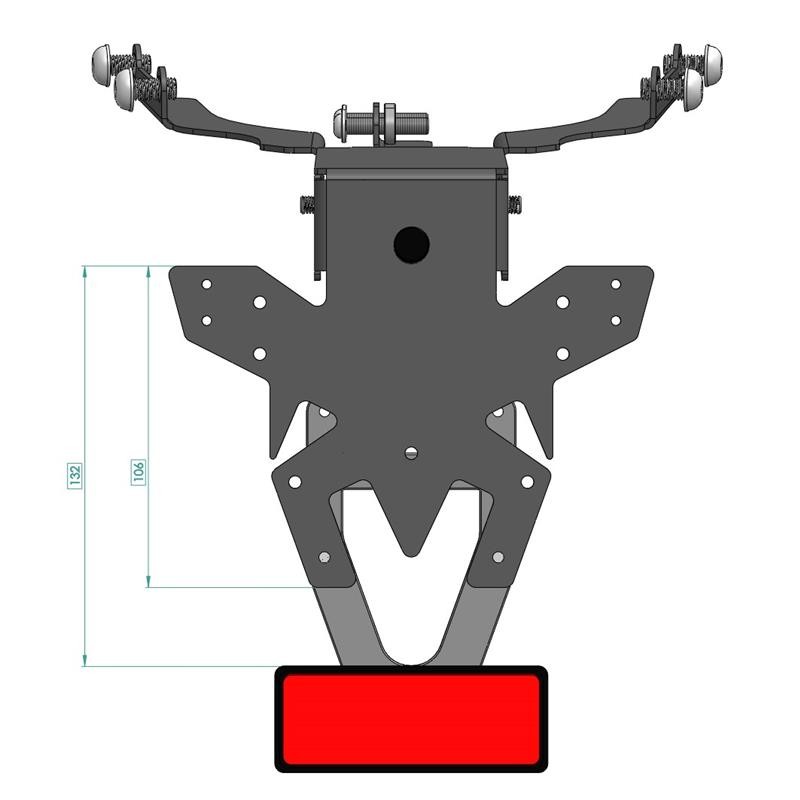 Support de plaque Indian FTR 1200